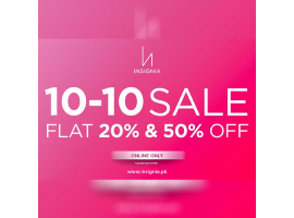 Insignia 10.10 Sale Get FLAT 20% & 50% OFF
